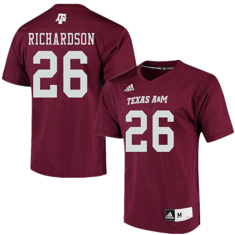 Men #26 Demani Richardson Texas A&M Aggies College Football Jerseys Sale-Maroon Alumni Player